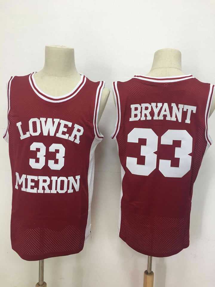 Lower Merion Aces 33 Kobe Bryant Red High School Mesh Basketball Jersey,We sell and wholesale Lower Merion Aces 33 Kobe Bryant Red High School Mesh Basketball Jersey on line form chian!